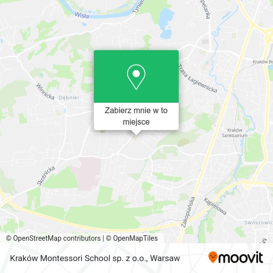 Mapa Kraków Montessori School sp. z o.o.