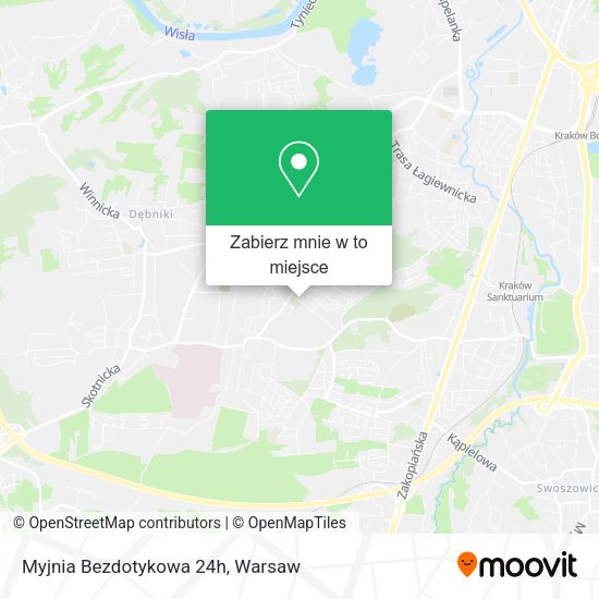 Mapa Myjnia Bezdotykowa 24h