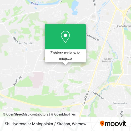 Mapa Shi Hydrosolar Małopolska / Skośna