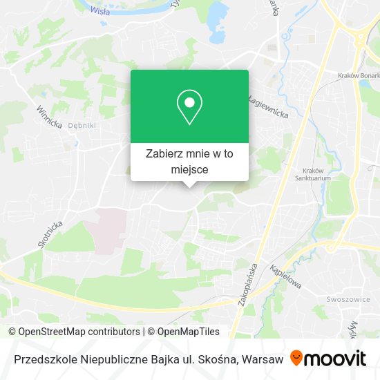 Mapa Przedszkole Niepubliczne Bajka ul. Skośna