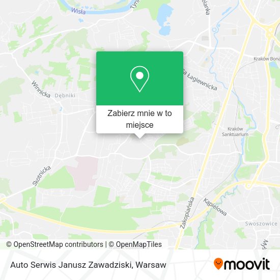 Mapa Auto Serwis Janusz Zawadziski