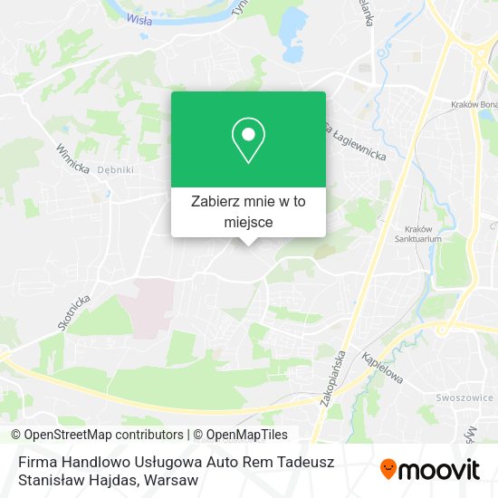 Mapa Firma Handlowo Usługowa Auto Rem Tadeusz Stanisław Hajdas