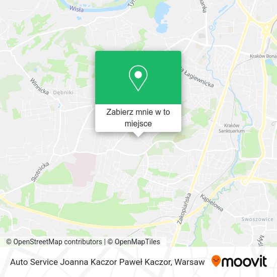 Mapa Auto Service Joanna Kaczor Paweł Kaczor