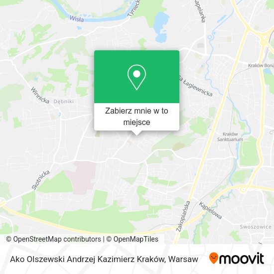 Mapa Ako Olszewski Andrzej Kazimierz Kraków