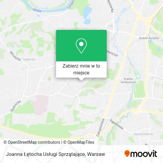 Mapa Joanna Łętocha Usługi Sprzątające