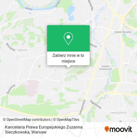 Mapa Kancelaria Prawa Europejskiego Zuzanna Sieczkowska