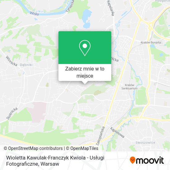 Mapa Wioletta Kawulak-Franczyk Kwiola - Usługi Fotograficzne