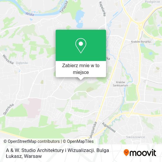 Mapa A & W. Studio Architektury i Wizualizacji. Bulga Łukasz