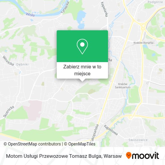 Mapa Motom Usługi Przewozowe Tomasz Bulga