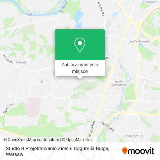 Mapa Studio B Projektowanie Zieleni Bogumiła Bulga