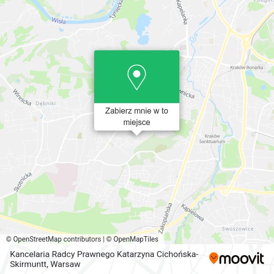 Mapa Kancelaria Radcy Prawnego Katarzyna Cichońska-Skirmuntt