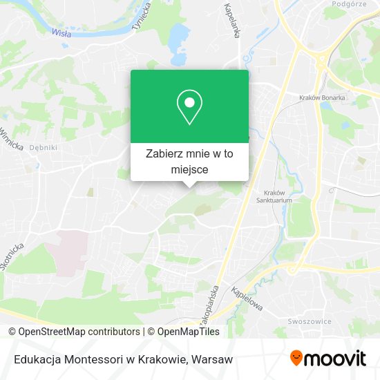 Mapa Edukacja Montessori w Krakowie