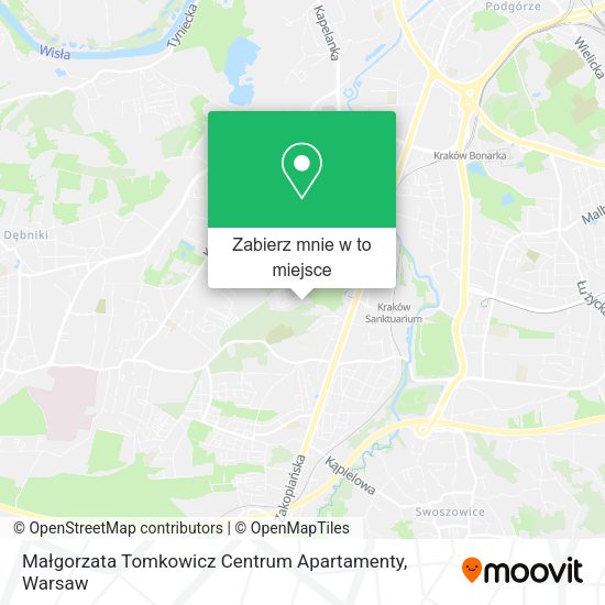 Mapa Małgorzata Tomkowicz Centrum Apartamenty