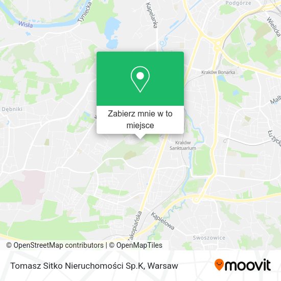 Mapa Tomasz Sitko Nieruchomości Sp.K