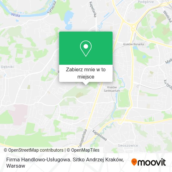 Mapa Firma Handlowo-Usługowa. Sitko Andrzej Kraków