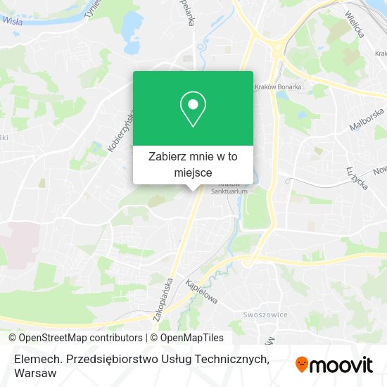 Mapa Elemech. Przedsiębiorstwo Usług Technicznych