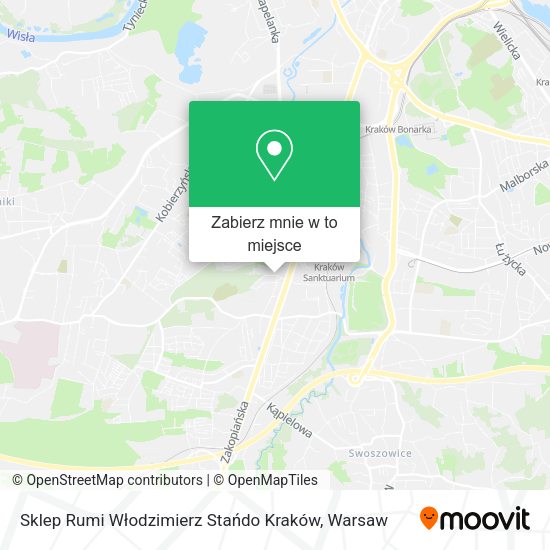 Mapa Sklep Rumi Włodzimierz Stańdo Kraków