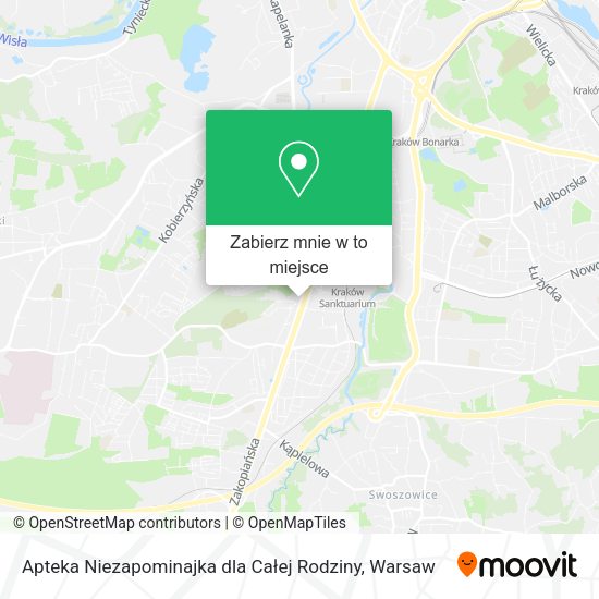 Mapa Apteka Niezapominajka dla Całej Rodziny