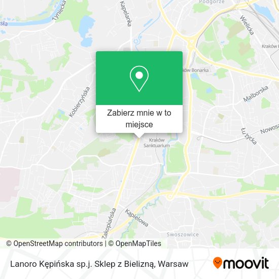 Mapa Lanoro Kępińska sp.j. Sklep z Bielizną