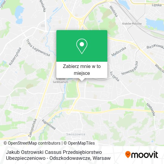 Mapa Jakub Ostrowski Cassus Przedsiębiorstwo Ubezpieczeniowo - Odszkodowawcze