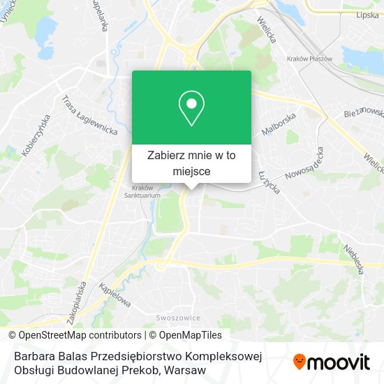 Mapa Barbara Balas Przedsiębiorstwo Kompleksowej Obsługi Budowlanej Prekob