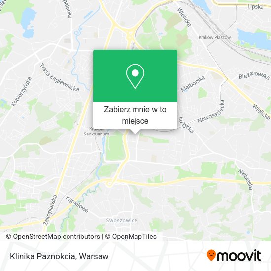 Mapa Klinika Paznokcia