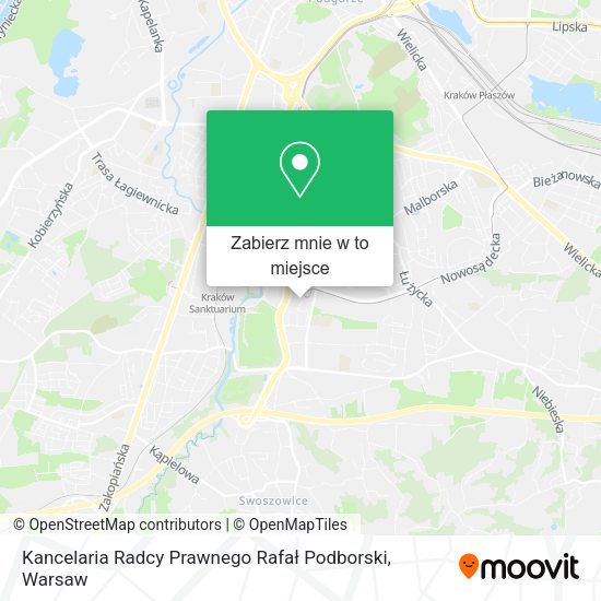 Mapa Kancelaria Radcy Prawnego Rafał Podborski