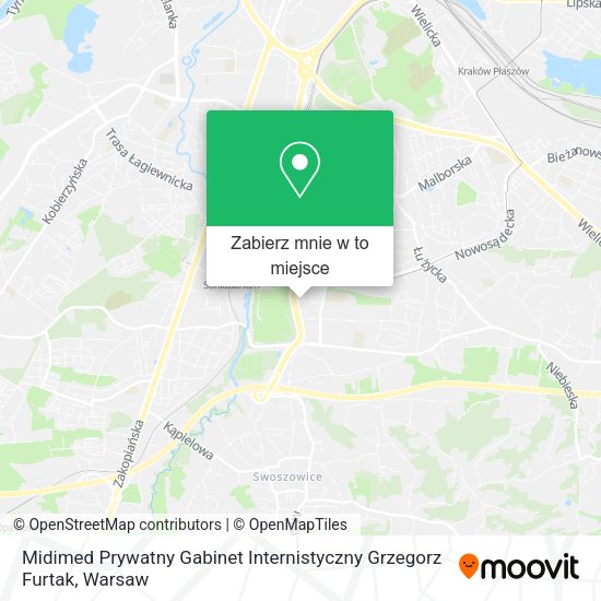 Mapa Midimed Prywatny Gabinet Internistyczny Grzegorz Furtak