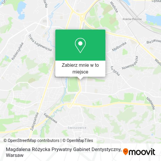 Mapa Magdalena Różycka Prywatny Gabinet Dentystyczny