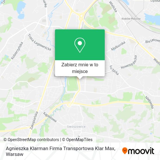 Mapa Agnieszka Klarman Firma Transportowa Klar Max