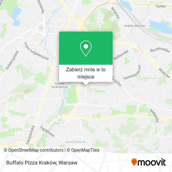 Mapa Buffalo Pizza Kraków