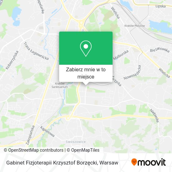 Mapa Gabinet Fizjoterapii Krzysztof Borzęcki