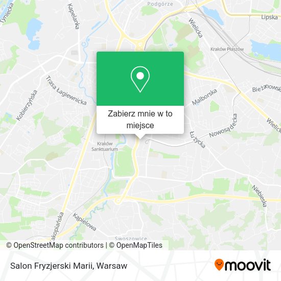 Mapa Salon Fryzjerski Marii