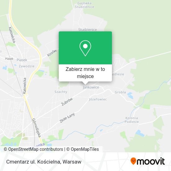 Mapa Cmentarz ul. Kościelna