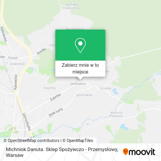 Mapa Michniok Danuta. Sklep Spożywczo - Przemysłowy