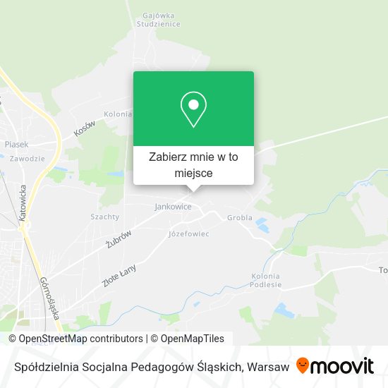 Mapa Spółdzielnia Socjalna Pedagogów Śląskich