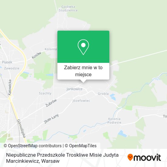 Mapa Niepubliczne Przedszkole Troskliwe Misie Judyta Marcinkiewicz