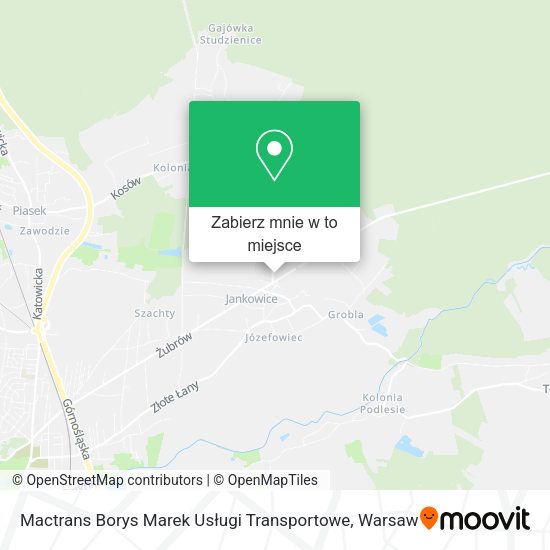 Mapa Mactrans Borys Marek Usługi Transportowe