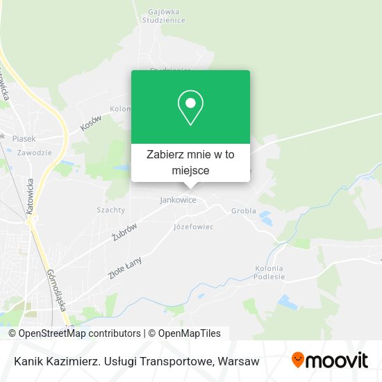 Mapa Kanik Kazimierz. Usługi Transportowe