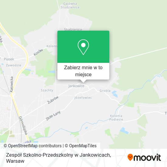 Mapa Zespół Szkolno-Przedszkolny w Jankowicach