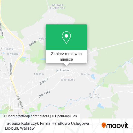 Mapa Tadeusz Kolarczyk Firma Handlowo Usługowa Luxbud