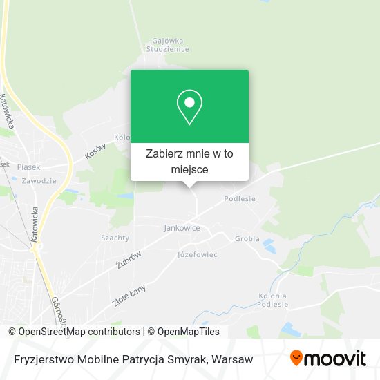 Mapa Fryzjerstwo Mobilne Patrycja Smyrak