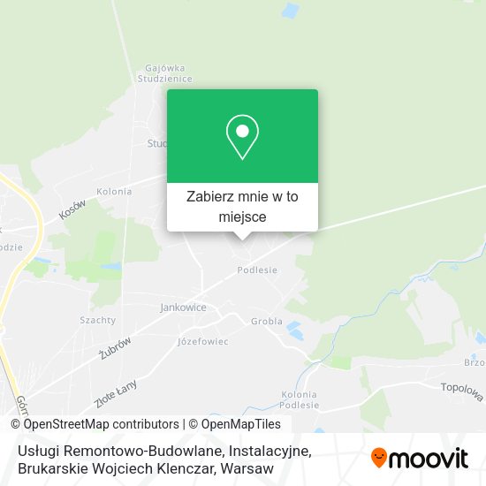 Mapa Usługi Remontowo-Budowlane, Instalacyjne, Brukarskie Wojciech Klenczar