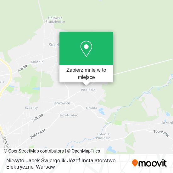 Mapa Niesyto Jacek Świergolik Józef Instalatorstwo Elektryczne