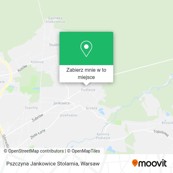 Mapa Pszczyna Jankowice Stolarnia