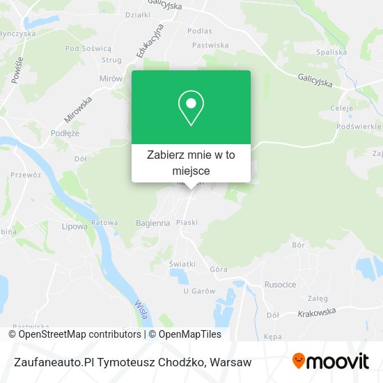 Mapa Zaufaneauto.Pl Tymoteusz Chodźko