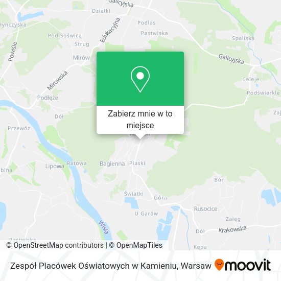 Mapa Zespół Placówek Oświatowych w Kamieniu