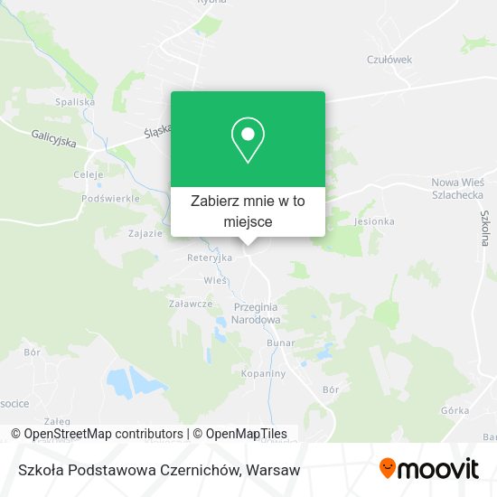 Mapa Szkoła Podstawowa Czernichów