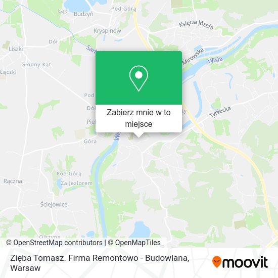 Mapa Zięba Tomasz. Firma Remontowo - Budowlana