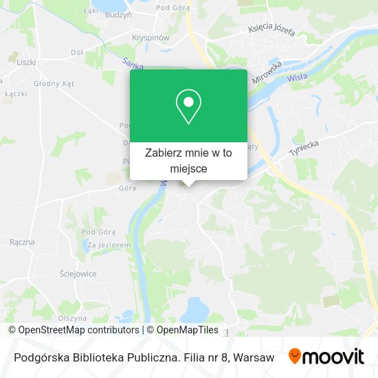 Mapa Podgórska Biblioteka Publiczna. Filia nr 8